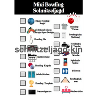 Mini- Bowling -Schnitzeljagd -kostenlos- zum- ausdrücken