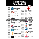 Mini Bowling Schnitzeljagd kostenlos zum ausdrücken - schnitzeljagd-kinder