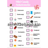 Mini Candy -Schnitzeljagd zum ausdrücken - schnitzeljagd-kinder