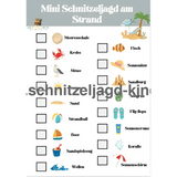Mini Schnitzeljagd am Strand zum ausdrücken - schnitzeljagd-kinder