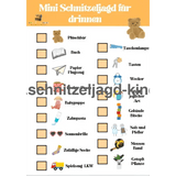 Mini Schnitzeljagd für drinnen kostenlose zum ausdrücken - schnitzeljagd-kinder