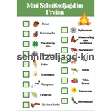 Mini Schnitzeljagd -im- Freien- kostenlose -zum -ausdrücken