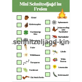 Mini Schnitzeljagd im Freien kostenlose zum ausdrücken - schnitzeljagd-kinder