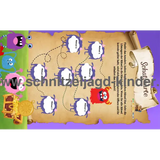 Monster Schnitzeljgad zum ausdrucken- Monster schatzsuche für kinder von 5-8 jahren - schnitzeljagd-kinder