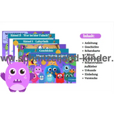 Monster Schnitzeljgad zum ausdrucken- Monster schatzsuche für kinder von 5-8 jahren - schnitzeljagd-kinder