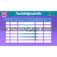 Monster Schnitzeljgad zum ausdrucken- Monster schatzsuche für kinder von 5-8 jahren - schnitzeljagd-kinder