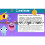 Monster Schnitzeljgad zum ausdrucken- Monster schatzsuche für kinder von 5-8 jahren - schnitzeljagd-kinder