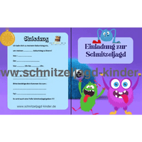 Monster Schnitzeljgad zum ausdrucken- Monster schatzsuche für kinder von 5-8 jahren - schnitzeljagd-kinder