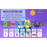 Monster Schnitzeljgad zum ausdrucken- Monster schatzsuche für kinder von 5-8 jahren - schnitzeljagd-kinder