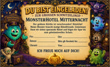 Monsterhotel-Schnitzeljagd für Kinder | Halloween-PDF - schnitzeljagd-kinder