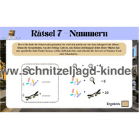 Nachbarschafts-Schatzsuche-Schnitzeljagd zum ausdrucken für Kinder im Alter von 5-8 Jahren - schnitzeljagd-kinder