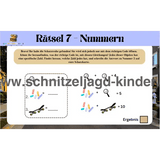 Nachbarschafts-Schatzsuche-Schnitzeljagd zum ausdrucken für Kinder im Alter von 5-8 Jahren - schnitzeljagd-kinder