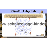 Nachbarschafts-Schatzsuche-Schnitzeljagd zum ausdrucken für Kinder im Alter von 5-8 Jahren - schnitzeljagd-kinder