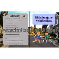 Nachbarschafts-Schatzsuche-Schnitzeljagd zum ausdrucken für Kinder im Alter von 5-8 Jahren - schnitzeljagd-kinder