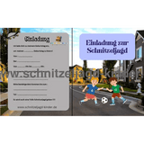 Nachbarschafts-Schatzsuche-Schnitzeljagd zum ausdrucken für Kinder im Alter von 5-8 Jahren - schnitzeljagd-kinder