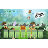 Natur-Wald Schatzsuche - Schnitzeljagd Zum Ausdrucken (PDF) Für 5-8 Jahre - schnitzeljagd-kinder