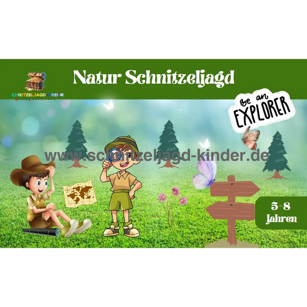 Natur-Wald Schatzsuche - Schnitzeljagd Zum Ausdrucken (PDF)