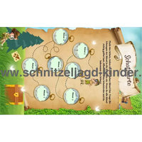 Natur-Wald Schatzsuche - Schnitzeljagd Zum Ausdrucken (PDF) Für 5-8 Jahre - schnitzeljagd-kinder