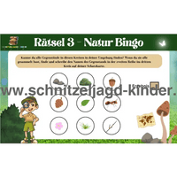 Natur-Wald Schatzsuche - Schnitzeljagd Zum Ausdrucken (PDF) Für 5-8 Jahre - schnitzeljagd-kinder