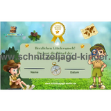 Natur-Wald Schatzsuche - Schnitzeljagd Zum Ausdrucken (PDF) Für 5-8 Jahre - schnitzeljagd-kinder