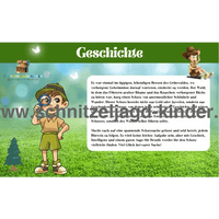 Natur-Wald Schatzsuche - Schnitzeljagd Zum Ausdrucken (PDF) Für 5-8 Jahre - schnitzeljagd-kinder