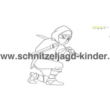 Ninja Schnitzeljagd in Japan-6-7 Jahren - schnitzeljagd aufgaben zum ausdrucken pdf - schnitzeljagd-kinder