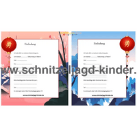 Ninja Schnitzeljagd in Japan-6-7 Jahren - schnitzeljagd aufgaben zum ausdrucken pdf - schnitzeljagd-kinder