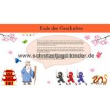 NINJA-SCHNITZELJAGD IN JAPAN-8-9 JAHREN - SCHNITZELJAGD