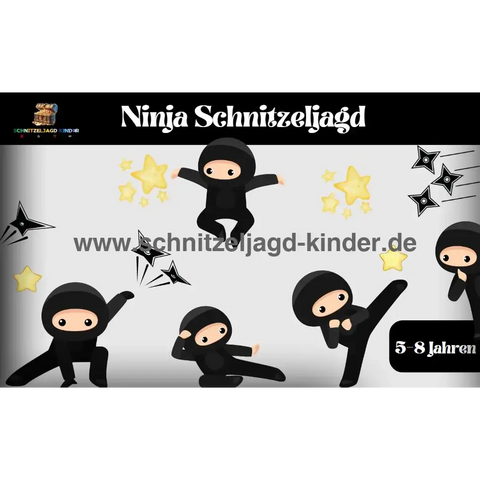 Ninja Schnitzeljagd Zum Ausdrucken Schatzsuche Für Kinder