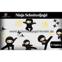 Ninja Schnitzeljagd Zum Ausdrucken Schatzsuche Für Kinder