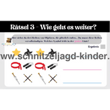 Ninja Schnitzeljagd Zum Ausdrucken, Schatzsuche Für Kinder Von 5-8 Jahren - schnitzeljagd-kinder