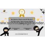 Ninja Schnitzeljagd Zum Ausdrucken, Schatzsuche Für Kinder Von 5-8 Jahren - schnitzeljagd-kinder