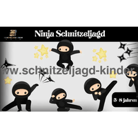 Ninja Schnitzeljagd Zum Ausdrucken, Schatzsuche Für Kinder Von 5-8 Jahren - schnitzeljagd-kinder