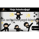 Ninja Schnitzeljagd Zum Ausdrucken, Schatzsuche Für Kinder Von 5-8 Jahren - schnitzeljagd-kinder
