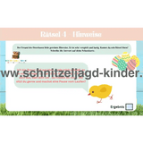 Oster-Schnitzeljagd zum Ausdrucken für Kinder von 4-7 Jahren - schnitzeljagd-kinder
