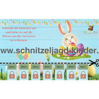 Oster-Schnitzeljagd zum Ausdrucken für Kinder von 4-7 Jahren - schnitzeljagd-kinder