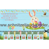 Oster-Schnitzeljagd zum Ausdrucken für Kinder von 4-7 Jahren - schnitzeljagd-kinder