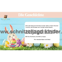 Oster-Schnitzeljagd zum Ausdrucken für Kinder von 4-7 Jahren - schnitzeljagd-kinder