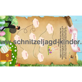 Oster-Schnitzeljagd zum Ausdrucken für Kinder von 4-7 Jahren - schnitzeljagd-kinder