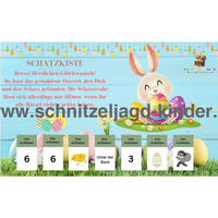 Oster-Schnitzeljagd zum Ausdrucken für Kinder von 4-7 Jahren - schnitzeljagd-kinder