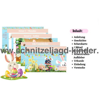 Oster-Schnitzeljagd zum Ausdrucken für Kinder von 4-7 Jahren - schnitzeljagd-kinder