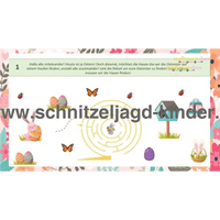 OSTEREIER-SCHNITZELJAGD-4-5 JAHREN - schnitzeljagd aufgaben zum ausdrucken pdf - schnitzeljagd-kinder