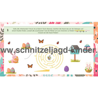 Ostereier-Schnitzeljagd-6-7 Jahren - schnitzeljagd aufgaben zum ausdrucken pdf - schnitzeljagd-kinder