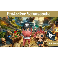 Piraten Entdecker Schatzsuche zum ausdrucken -4-8 jahren - schnitzeljagd-kinder