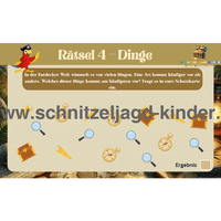 Piraten Entdecker Schatzsuche zum ausdrucken -4-8 jahren - schnitzeljagd-kinder