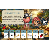 Piraten Entdecker Schatzsuche zum ausdrucken -4-8 jahren - schnitzeljagd-kinder