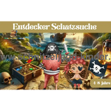Piraten Entdecker Schatzsuche zum ausdrucken -4-8 jahren - schnitzeljagd-kinder