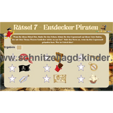 Piraten Entdecker Schatzsuche zum ausdrucken -4-8 jahren - schnitzeljagd-kinder