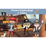 Piraten Schatzuche - Schnitzeljagd zum Ausdrucken (4-7 Jahre) - schnitzeljagd-kinder