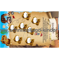 Piraten Schatzuche - Schnitzeljagd zum Ausdrucken (4-7 Jahre) - schnitzeljagd-kinder